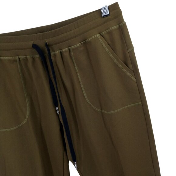 Zyia Unwind Army Green Pull On Joggers Pants Size L Athletic Stretch Drawstring - Picture 3 of 11